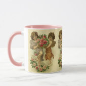 Mug Saint-Valentin victorien vintage, Anges Roses (Gauche)