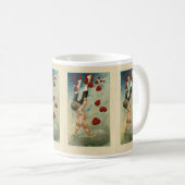 Mug Saint-Valentin vintage, Cherub avec coeur magnétiq (Devant droit)