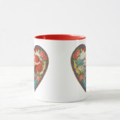 Mug Saint Valentin vintage, Coeurs Cherub victoriens (Centre)