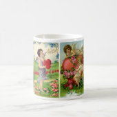Mug Saint-Valentin vintage, cœurs d'anges victoriens (Centre)