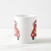 Mug Saint Valentin Vintage Coeurs de Camion Rouge (Centre)