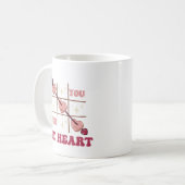 Mug Saint Valentin Vous avez gagné mon coeur (Devant gauche)