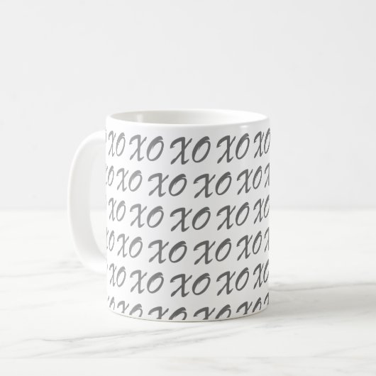Mug Saint Valentin, XO (Devant gauche)