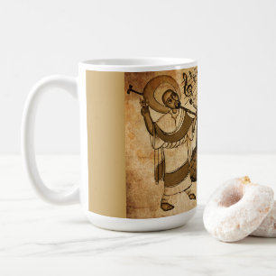 Mug Saint Yared et l'instrument de musique éthiopien