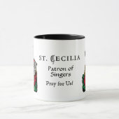 Mug Sainte Cécile avec tableau d'hymnes (Nuremberg) (Centre)