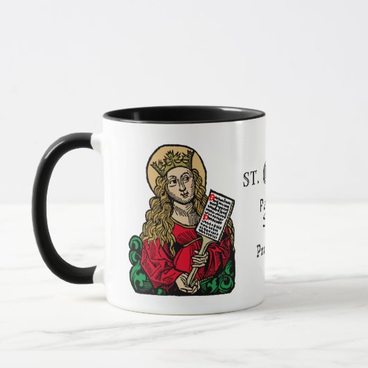 Mug Sainte Cécile avec tableau d'hymnes (Nuremberg) (Gauche)