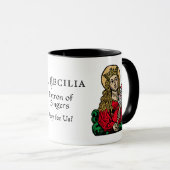 Mug Sainte Cécile avec tableau d'hymnes (Nuremberg) (Devant droit)