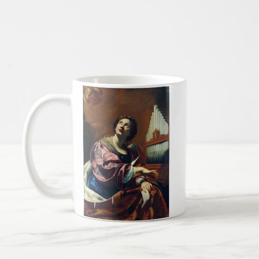 Mug Sainte Cécile Premium "Concert céleste" Impression (Gauche)