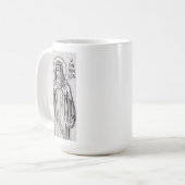 Mug Sainte Hildegarde de Bingen abbesse bénédictine (Devant gauche)