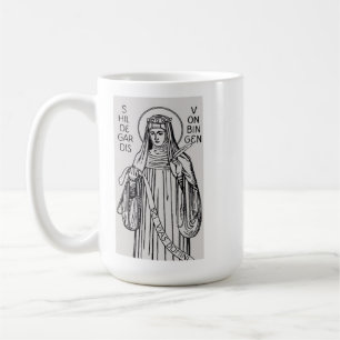 Mug Sainte Hildegarde de Bingen abbesse bénédictine