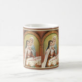 Mug Sainte Thérèse Mère Marie Bébé Jésus Manger Rose (Centre)