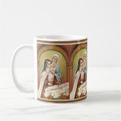 Mug Sainte Thérèse Mère Marie Bébé Jésus Manger Rose (Gauche)