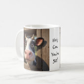 Mug Sainte vache Vous avez 50 ans ! (Devant gauche)