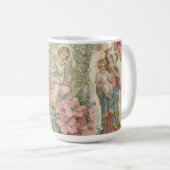 Mug Sainte Vierge Marie Vintage catholique Rosaire mar (Devant droit)