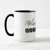 Mug Saisie de données de profession de typographie de (Gauche)