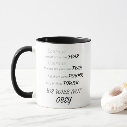 Mug Saisir la boue du jour (Avec donut)