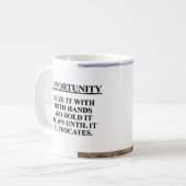 Mug Saisir l'opportunité à deux mains et la tuer (Devant gauche)
