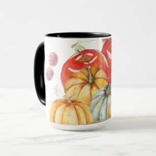 Mug Saison automnale du Citrouille amusant et des pomm