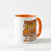 Mug Saison Automne "Citrouille Spice & Everything Nice (Devant droit)