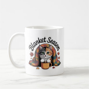 Mug Saison Blanche Chaud Calico Chat