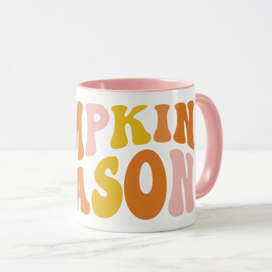 Mug Saison citrouille (Devant droit)