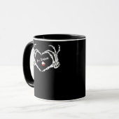 Mug Saison classique Skeleton Hand Heart (Devant gauche)