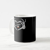 Mug Saison classique Skeleton Hand Heart (Devant gauche)