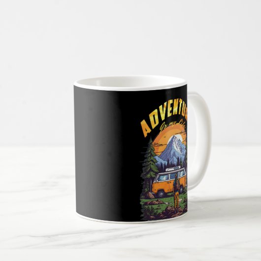 Mug Saison d'aventure Rustique (Devant droit)