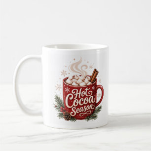 Mug Saison de cacao chaud Noël hivernal cosy