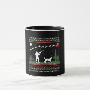 Mug Saison de chasse à la crème de Noël moche Père Noë