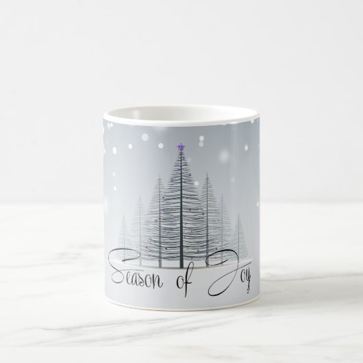 Mug Saison de la joie Arbres d'hiver (Centre)