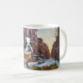 Mug Saison de Noël de Boston Terrier (Devant droit)