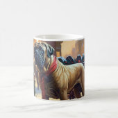Mug Saison de Noël de Bullmastiff (Centre)