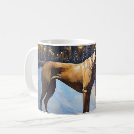 Mug Saison de Noël de Rhodesian Ridgeback (Devant gauche)