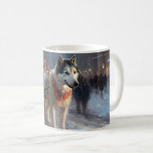 Mug Saison de Noël du Malamute de l'Alaska (Devant droit)
