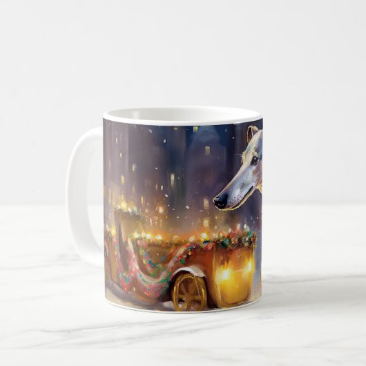 Mug Saison de Noël Greyhound (Devant gauche)