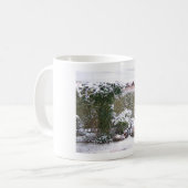 Mug Saison de Noël, Neige dans le jardin (Devant gauche)
