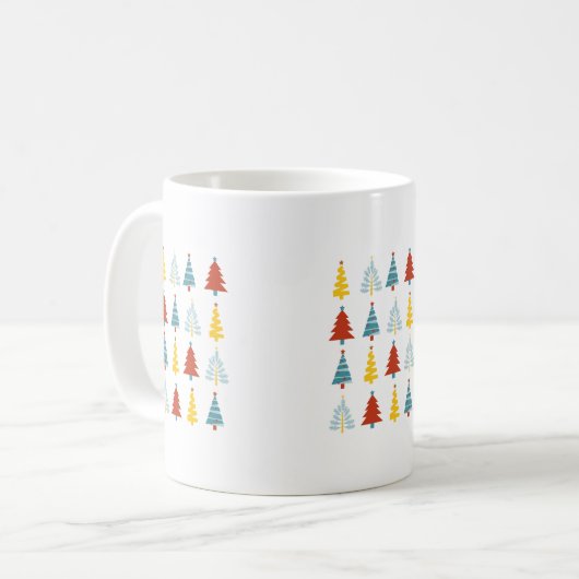 Mug Saison de vacances, Joyeux Noël, Arbre de Noël (Devant gauche)
