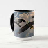 Mug Saison d'Eagles 2017 d'université de baie (Devant gauche)