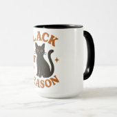 Mug saison des chats noirs (Devant droit)