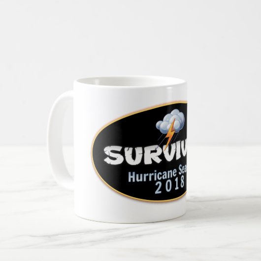 Mug saison des ouragans survécue 2018 (Devant gauche)
