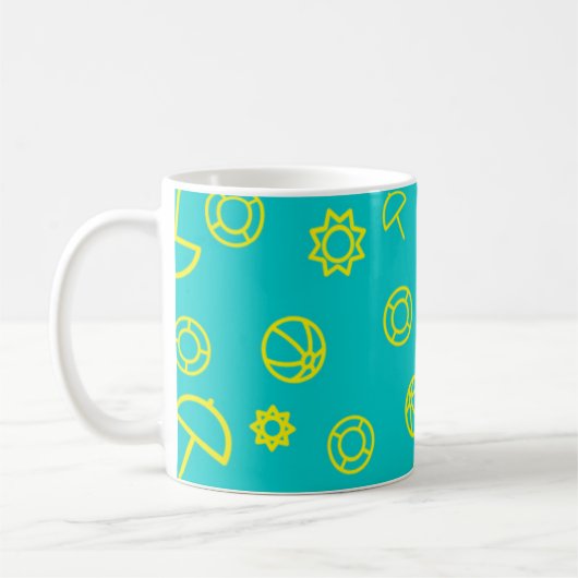 Mug Saison d'été Collage (Gauche)