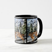 Mug Saison d'hiver Rocky Mountain Mule Deer (Devant droit)