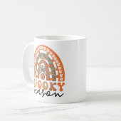 Mug Saison éffrayante Halloween Rainbow Fall (Devant gauche)