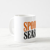 Mug Saison effrayante | Typographie Halloween (Devant gauche)