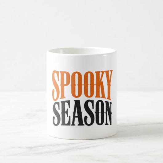 Mug Saison effrayante | Typographie Halloween (Centre)