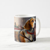 Mug Saison festive de Noël beagle (Devant droit)