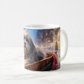 Mug Saison Festive de Noël de Lhasa Apso (Devant droit)