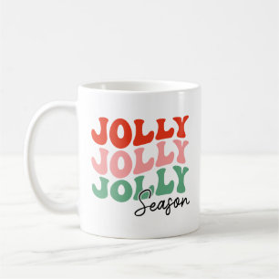 Mug Saison Jolly Jolly Saison Retro Typographie de vac