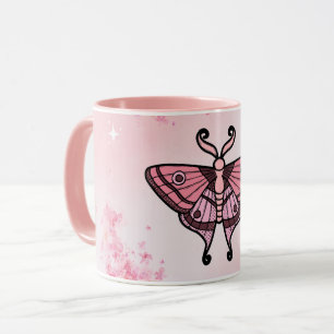Mug Sakura Bliss, Pink Moth, Arrière - plan Sakura